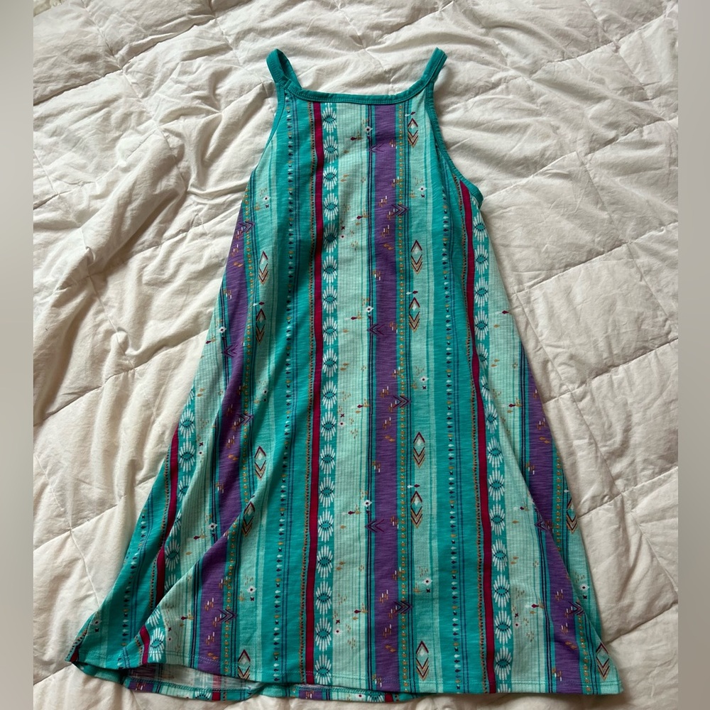 Colorful Teal Girl Youth Dress